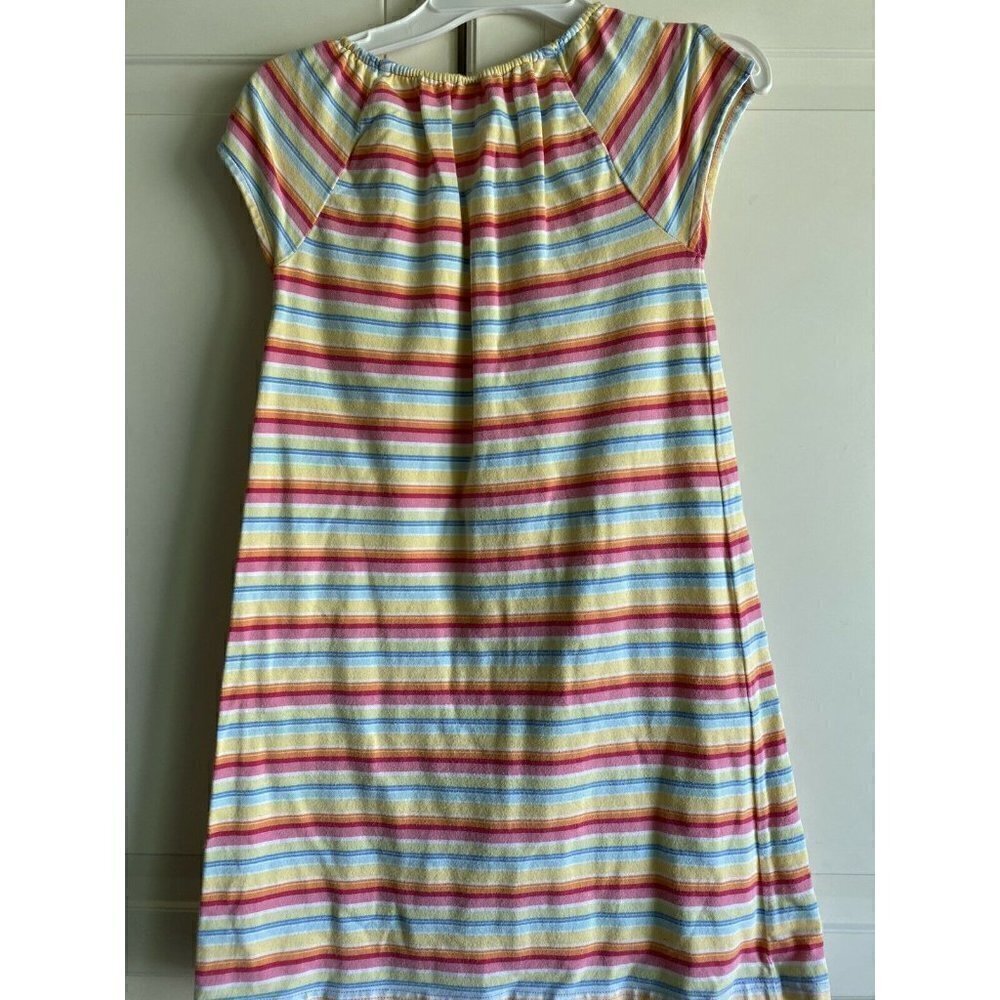 Gymboree Size 8 Short Sleeve Rainbow Stripe Dress - Picture 3 of 4